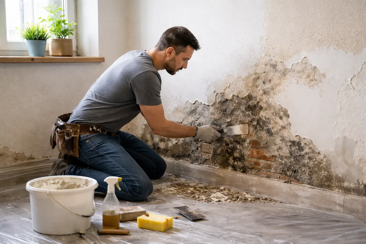 Comment réparer des murs humides avant de rénover
